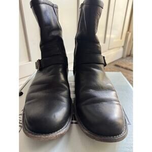 Men’s Frye Phillip Buckle Boots Black 11.5